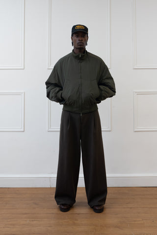 FINAL SALE | PUFFY BOMBER JACKET, SAGE