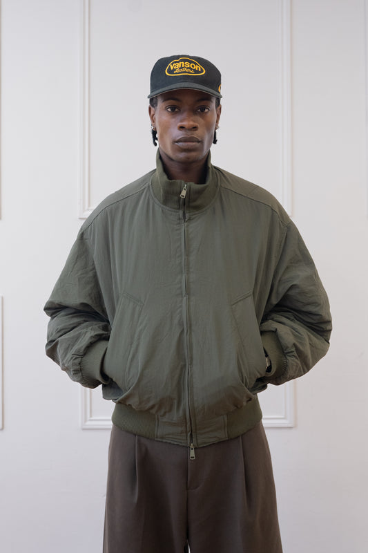 FINAL SALE | PUFFY BOMBER JACKET, SAGE