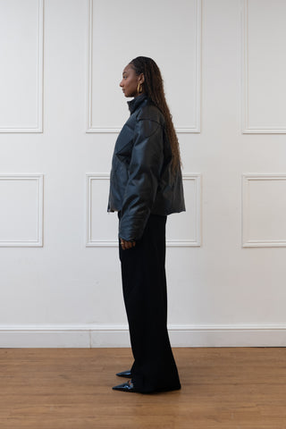 FINAL SALE | FAUX LEATHER MOTOR JACKET