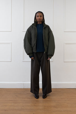 PUFFY BOMBER JACKET, SAGE
