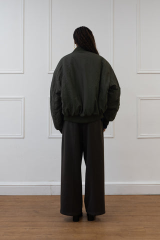 PUFFY BOMBER JACKET, SAGE