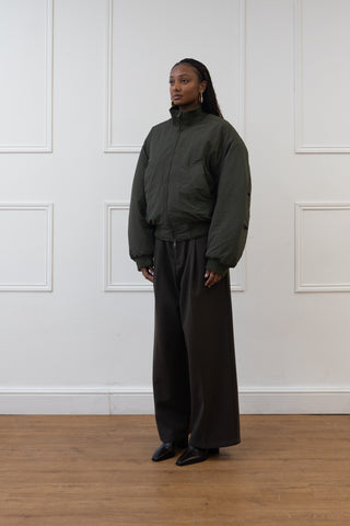PUFFY BOMBER JACKET, SAGE