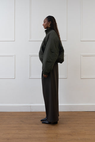PUFFY BOMBER JACKET, SAGE