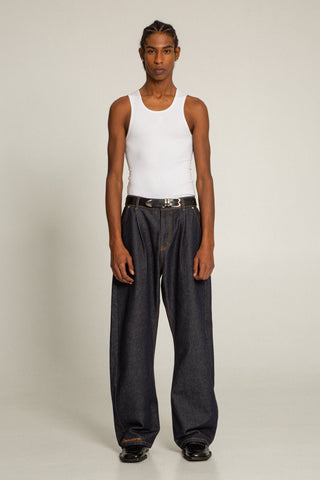 COWBOY PLEATED JEANS