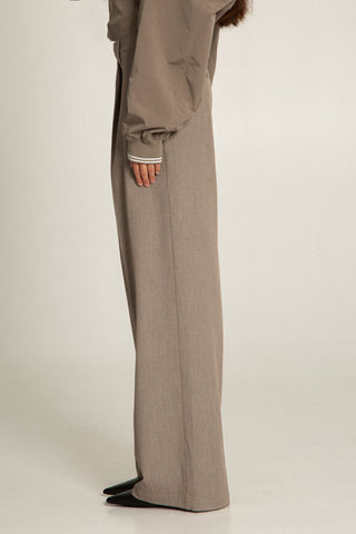 BARONE WIDE LEG PLEATED TROUSER
