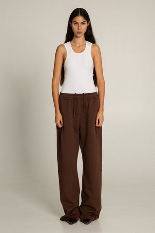 SCRIPT SWEATPANT, MARRONE