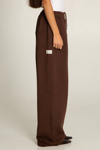 SCRIPT SWEATPANT, MARRONE