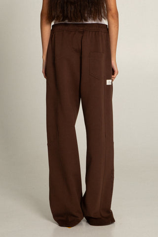SCRIPT SWEATPANT, MARRONE