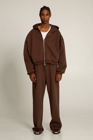 SCRIPT SWEATPANT, MARRONE