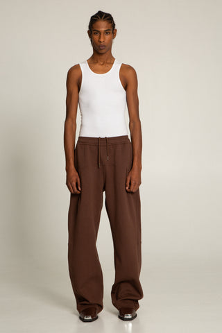 SCRIPT SWEATPANT, MARRONE