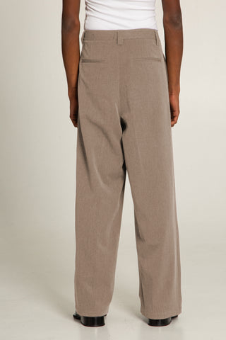 BARONE WIDE LEG PLEATED TROUSER