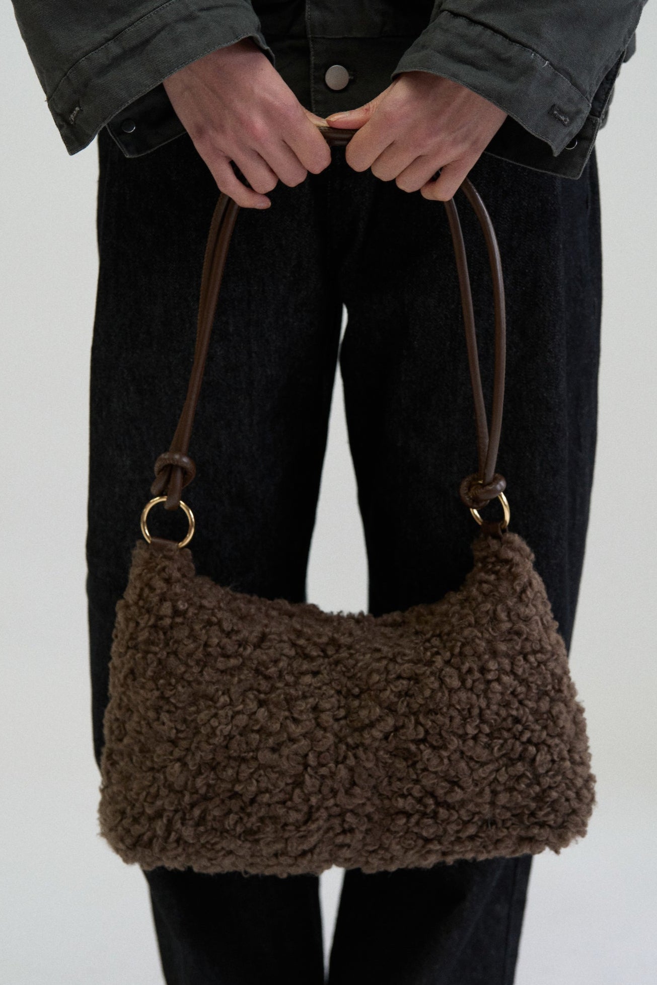 CLOUDLET FAUX SHEARLING BAG