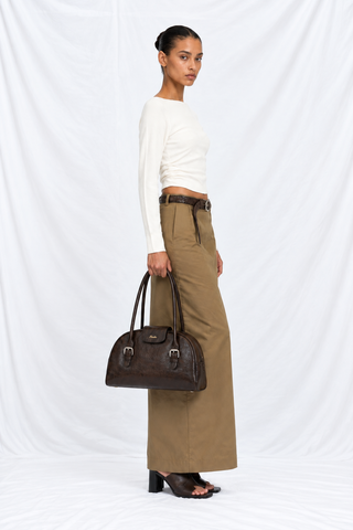 TOBACCO CHINO SKIRT