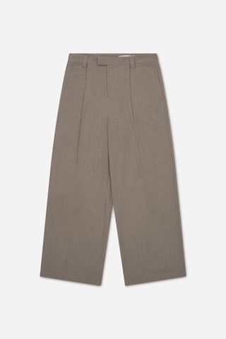 BARONE WIDE LEG PLEATED TROUSER