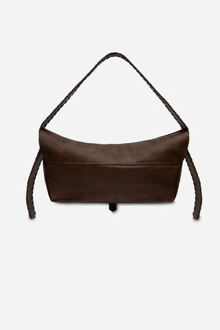 CHEVRON CROSSBODY SADDLE BAG