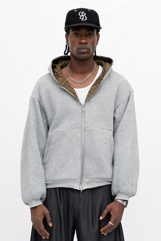 REVERSIBLE PLAID HOODIE