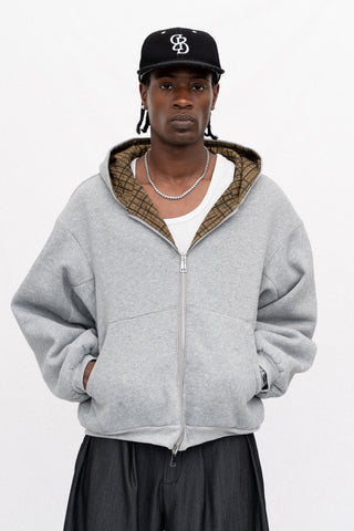 REVERSIBLE PLAID HOODIE