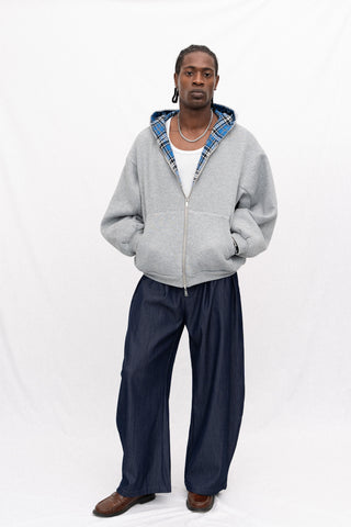 REVERSIBLE PLAID HOODIE