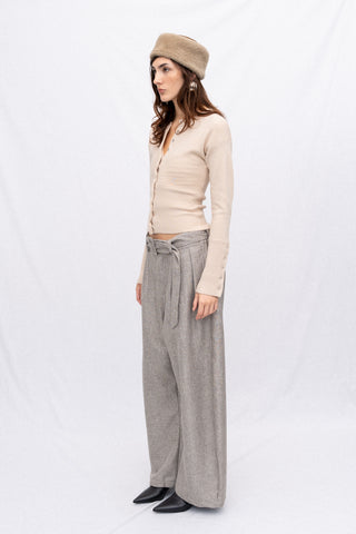 SOLENNE KNIT CARDIGAN TOP