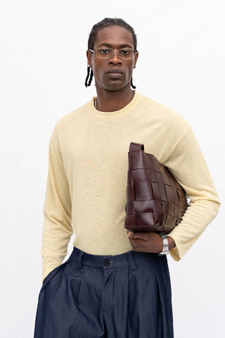 MARRONE WOVEN LEATHER BAG