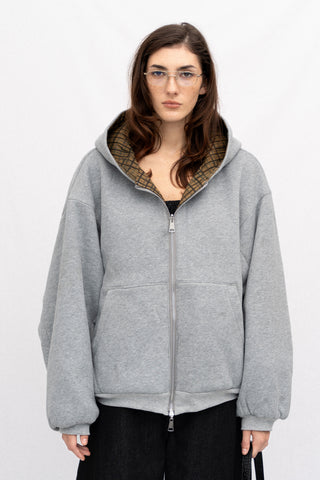 REVERSIBLE PLAID HOODIE