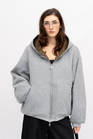 REVERSIBLE PLAID HOODIE
