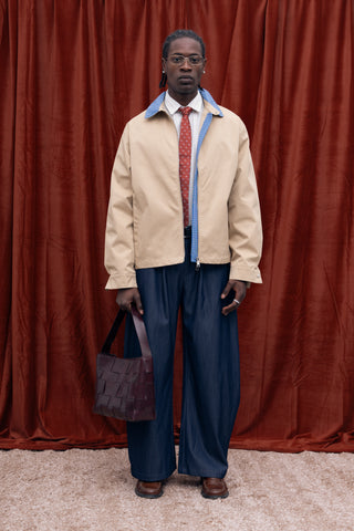 MARRONE WOVEN LEATHER BAG