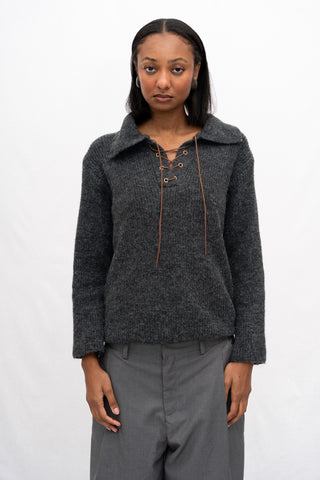DANTELLE KNITED POLO SWEATER