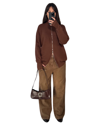 FINAL SALE | DROOPY COFFEE JEANS