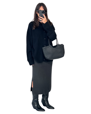 FINAL SALE | HEAVY RIBBED CARDIGAN