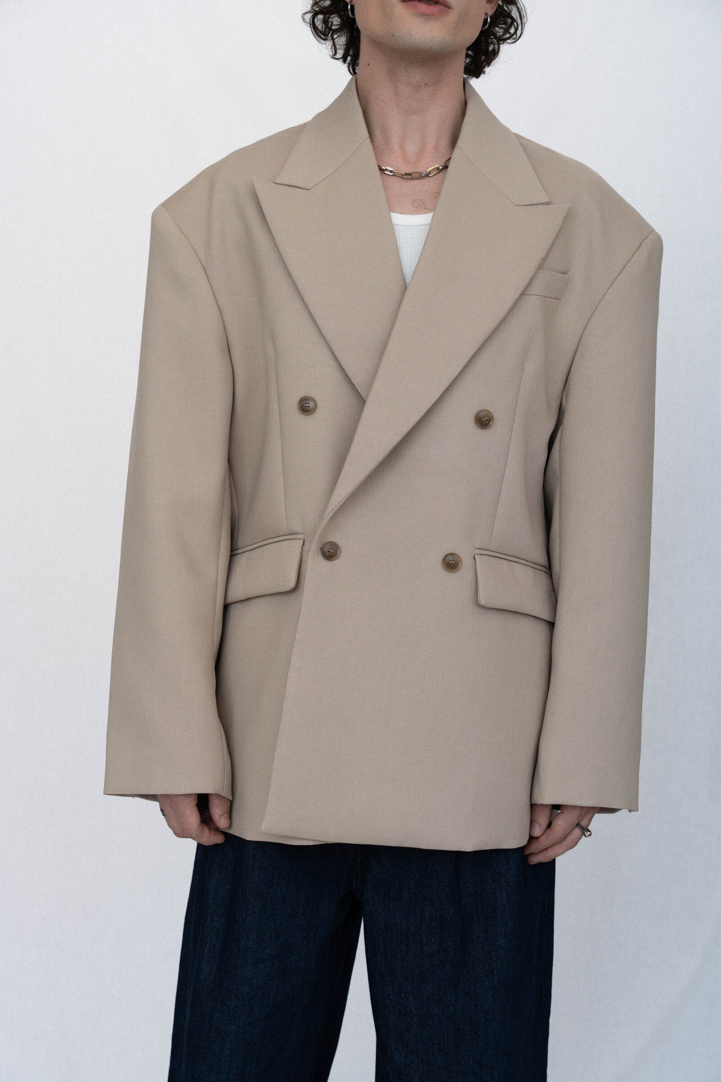 NONNO DOUBLE-BREASTED BLAZER