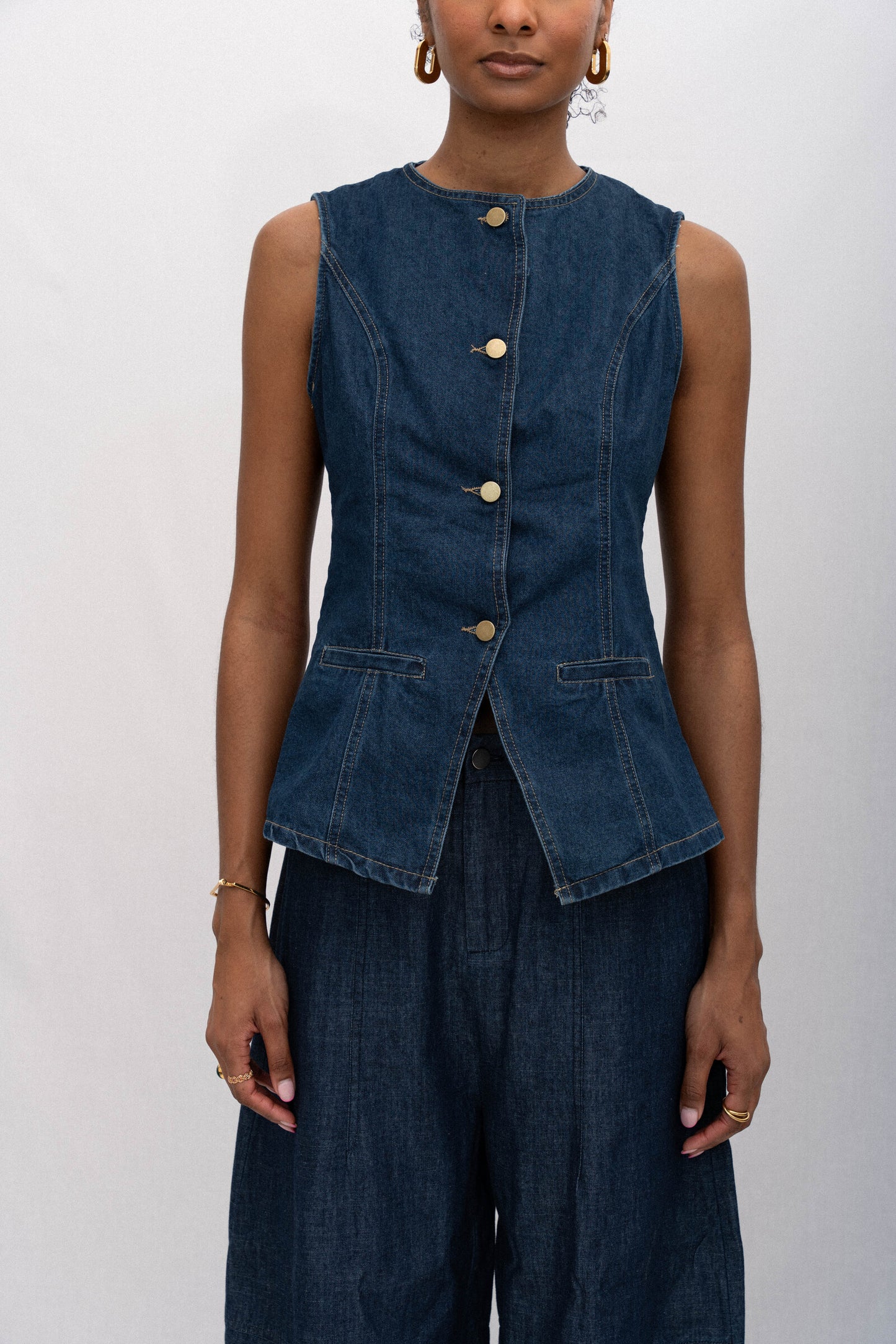 DEL MARE DENIM VEST