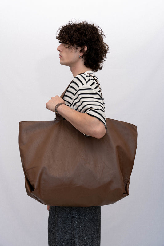 XXL LEATHER TOTE BAG