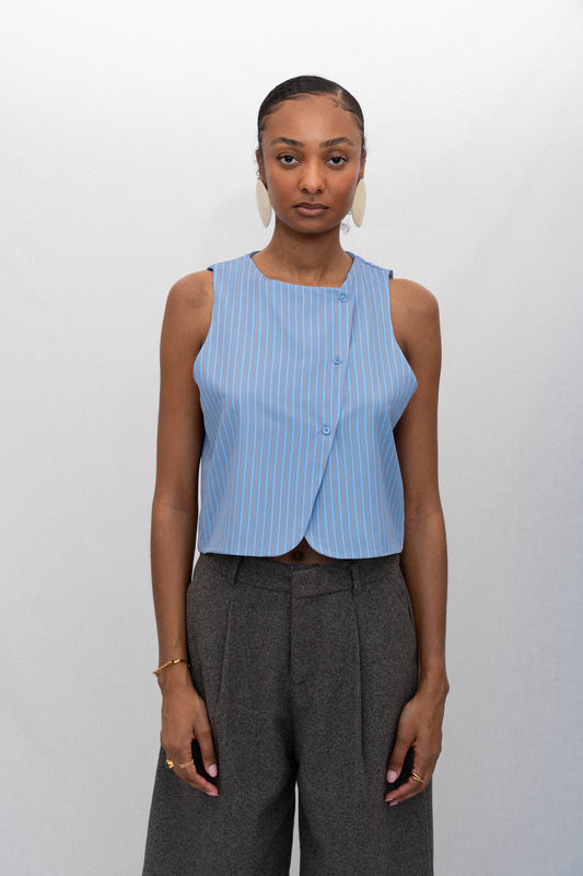 CELESTE STRIPED VEST
