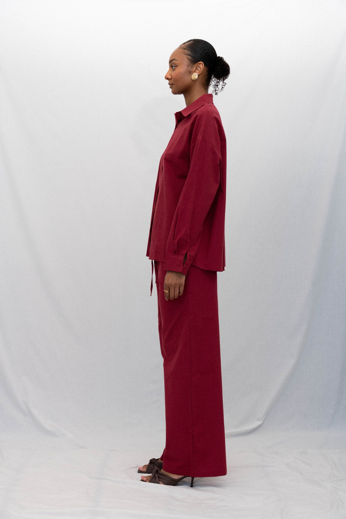 BERRY BUTTONED SET