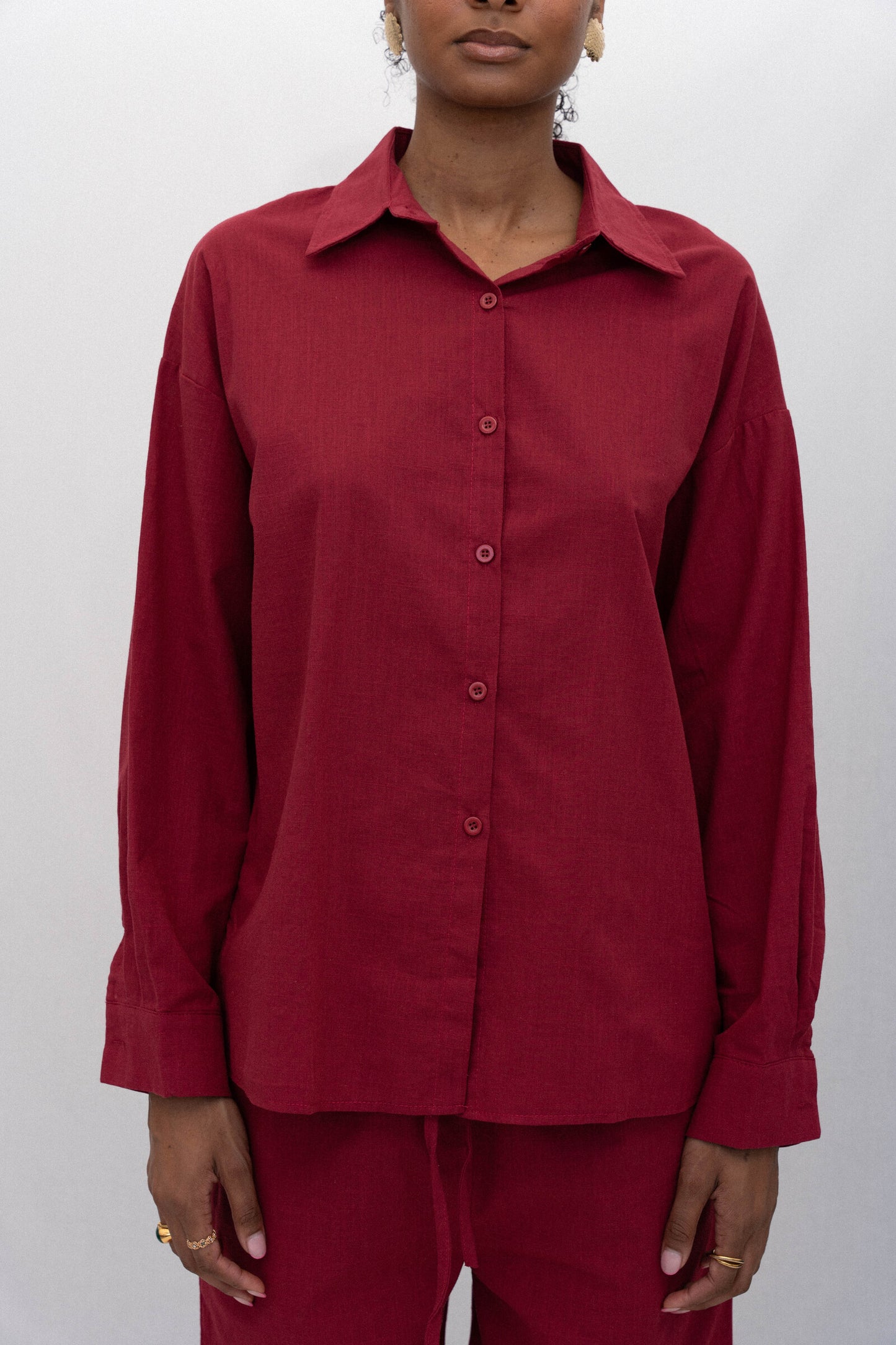 BERRY BUTTONED SET