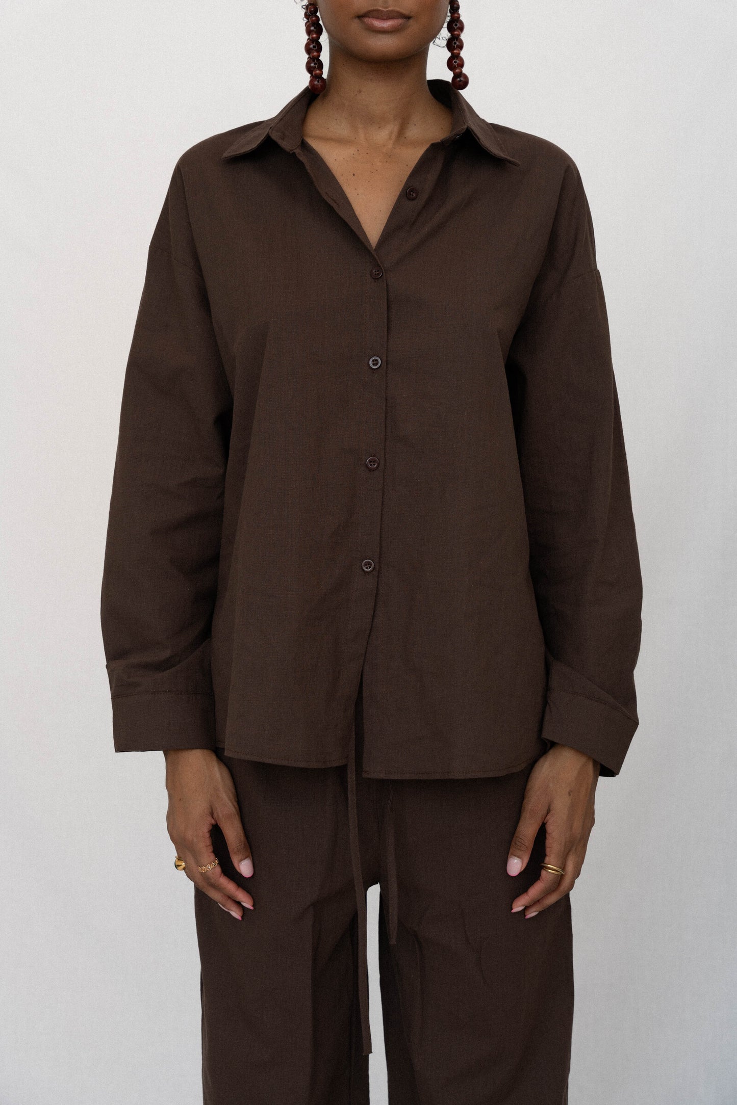 COCOA BUTTONED SET