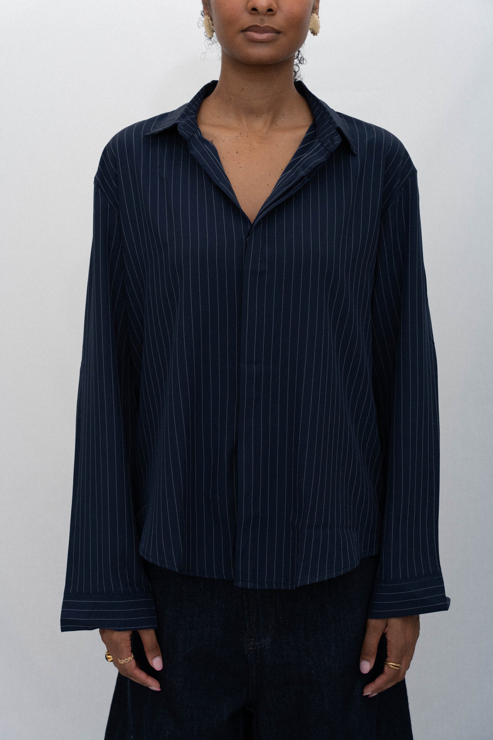 SERA PINSTRIPE SHIRT – Beaulares SERA PINSTRIPE SHIRT – Beaulares