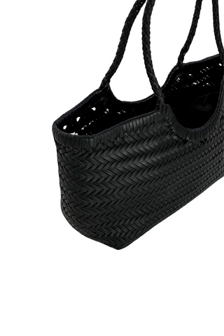 LEATHER WOVEN BAG