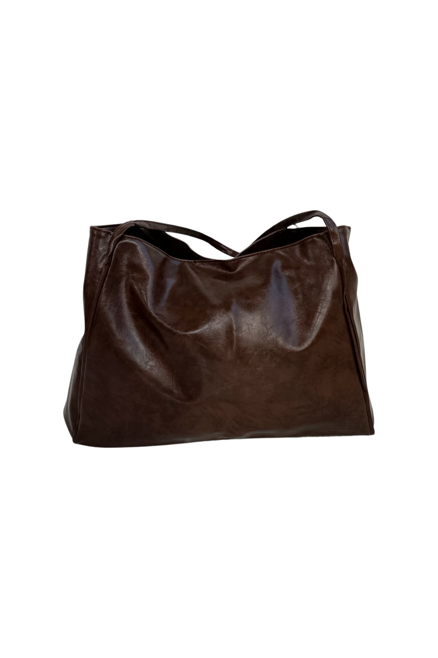 FAUX LEATHER TOTE BAG