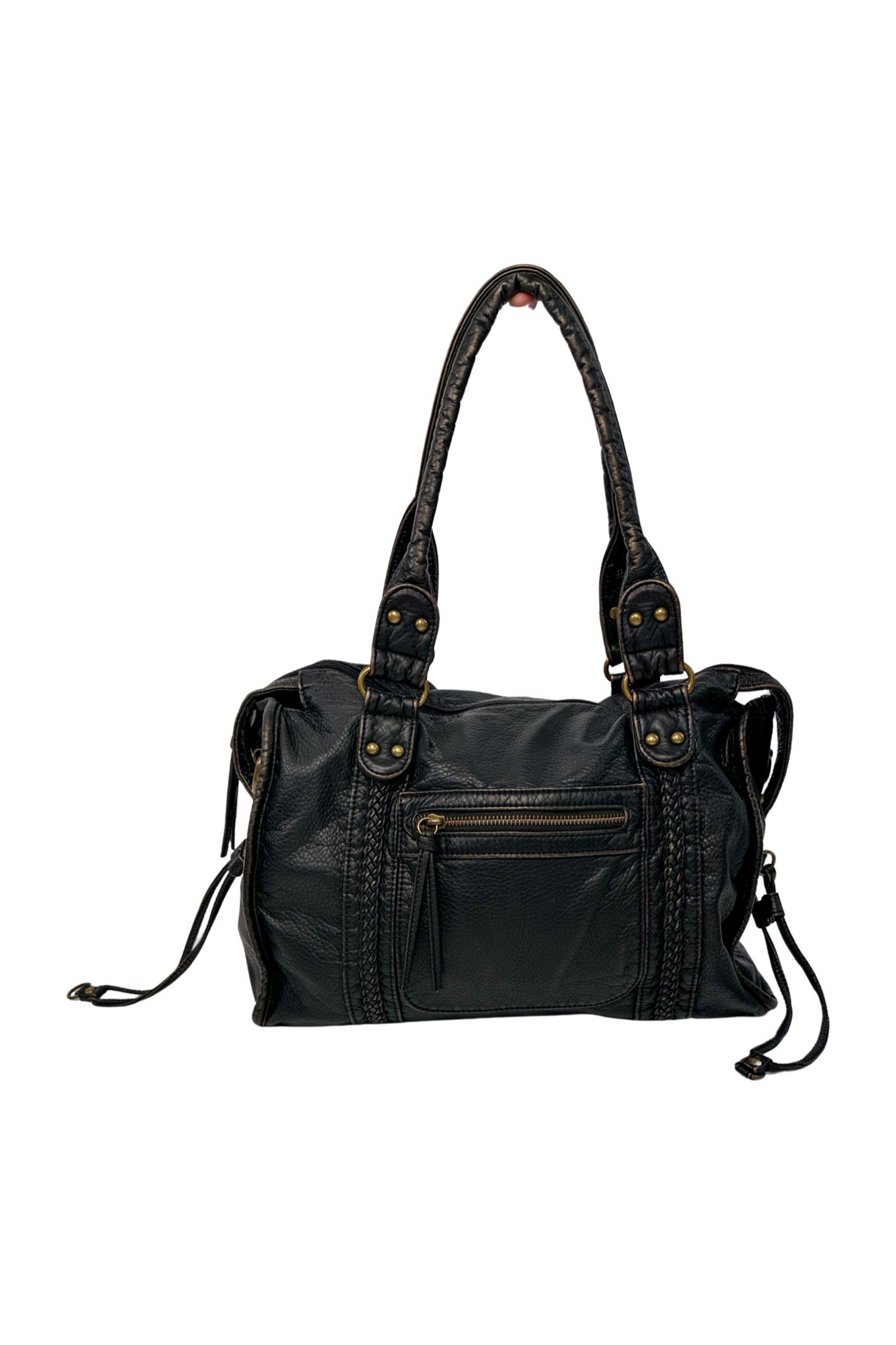 FAUX LEATHER HOLDALL