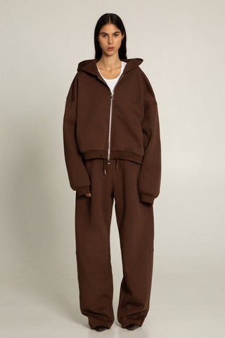 SCRIPT SWEATPANT, MARRONE