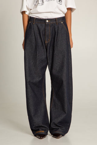 COWBOY PLEATED JEANS